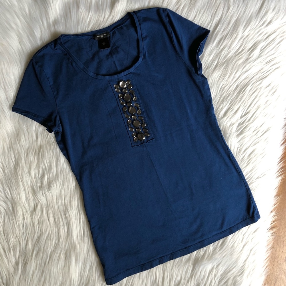 Ann Taylor navy women’s top size S